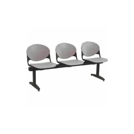 Kfi KFI Beam Seating - 3 Cool Gray Seats 3-SEAT BEAM-P06 Cool Grey